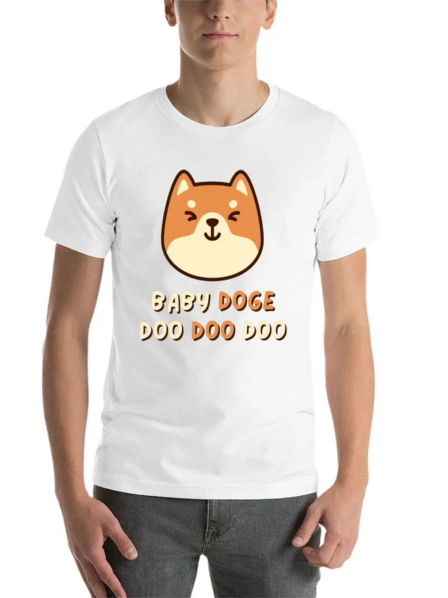 Baby Doge Doo Doo Doo Shirt / Dogecoin Crypto Gift Lightweight Cotton T-Shirt – Daily Comfort Graphic Shirt