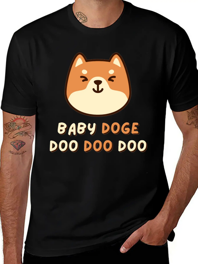 Baby Doge Doo Doo Doo Shirt / Dogecoin Crypto Gift Lightweight Cotton T-Shirt – Daily Comfort Graphic Shirt