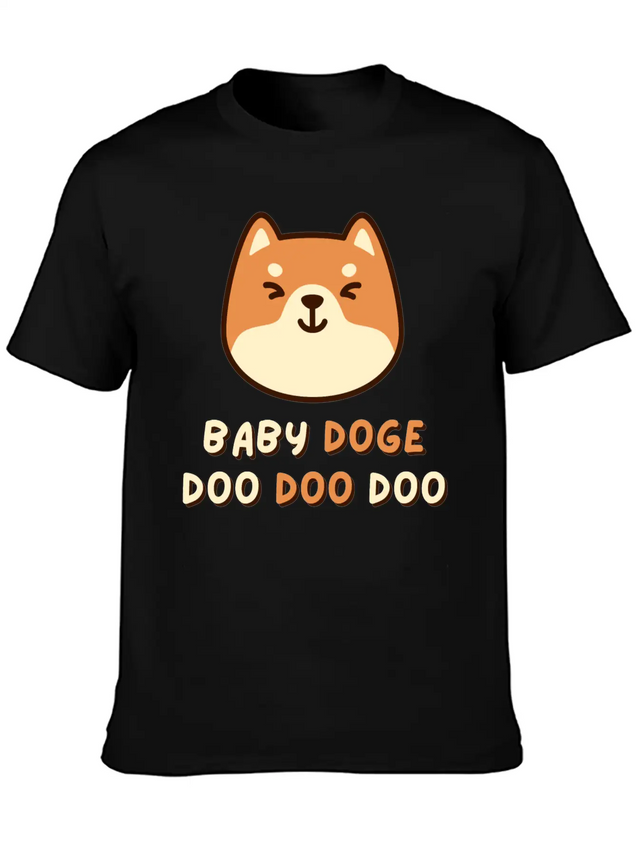 Baby Doge Doo Doo Doo Shirt / Dogecoin Crypto Gift Lightweight Cotton T-Shirt – Daily Comfort Graphic Shirt