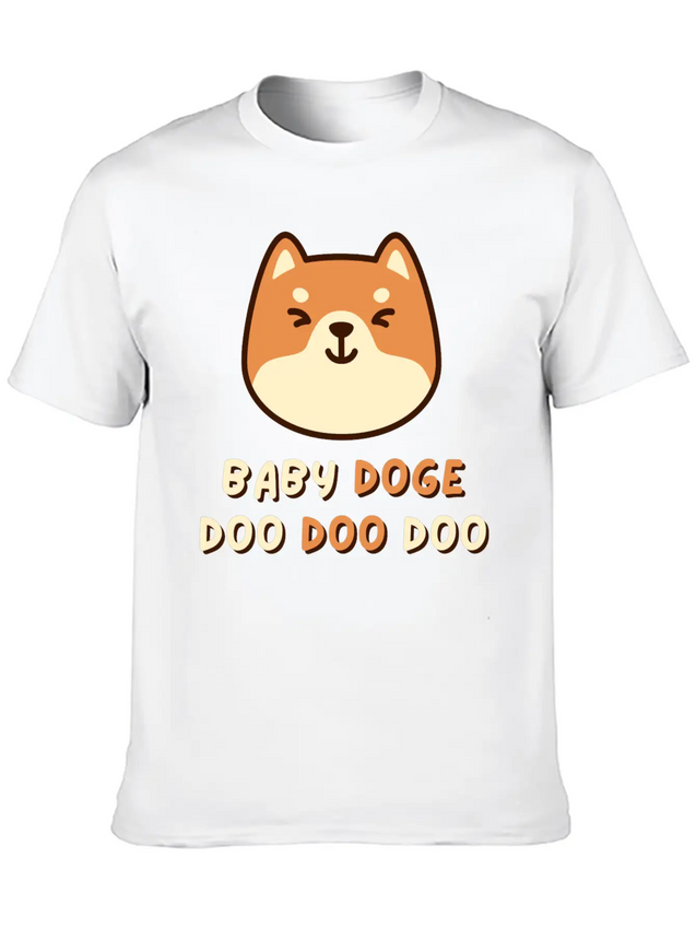 Baby Doge Doo Doo Doo Shirt / Dogecoin Crypto Gift Lightweight Cotton T-Shirt – Daily Comfort Graphic Shirt