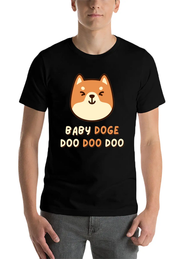 Baby Doge Doo Doo Doo Shirt / Dogecoin Crypto Gift Lightweight Cotton T-Shirt – Daily Comfort Graphic Shirt