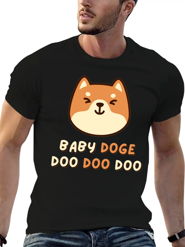 Baby Doge Doo Doo Doo Shirt / Dogecoin Crypto Gift Lightweight Cotton T-Shirt – Daily Comfort Graphic Shirt