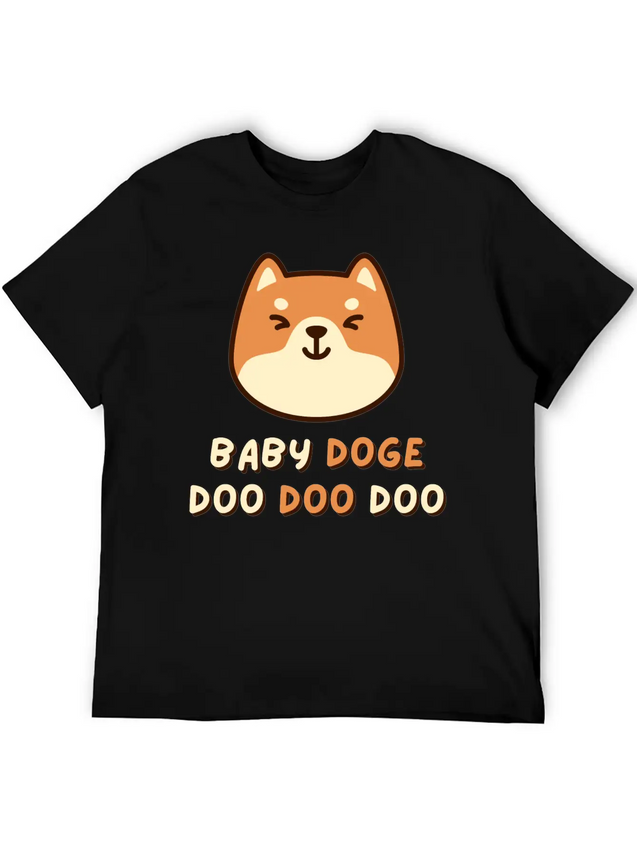 Baby Doge Doo Doo Doo Shirt / Dogecoin Crypto Gift Lightweight Cotton T-Shirt – Daily Comfort Graphic Shirt