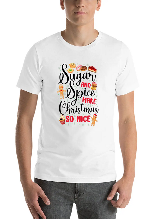 Bake Baking Christmas Cookie Lightweight Cotton T-Shirt – Daily Comfort Graphic Shirt