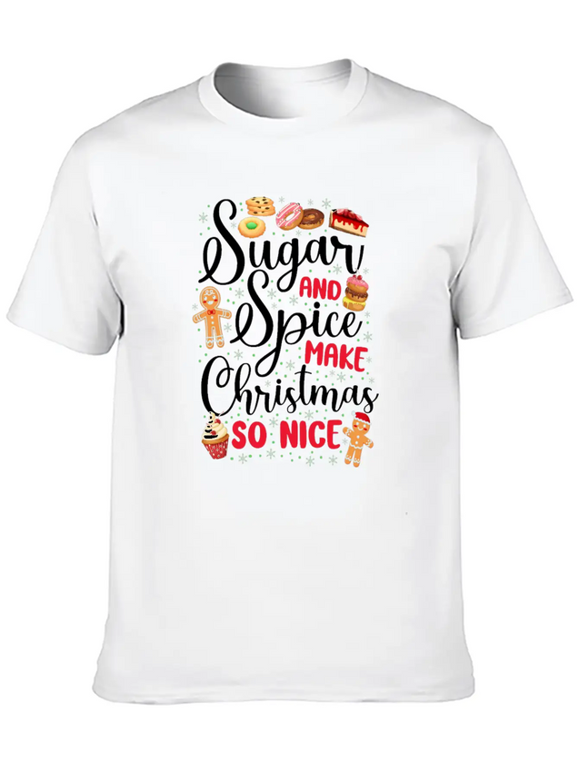 Bake Baking Christmas Cookie Lightweight Cotton T-Shirt – Daily Comfort Graphic Shirt