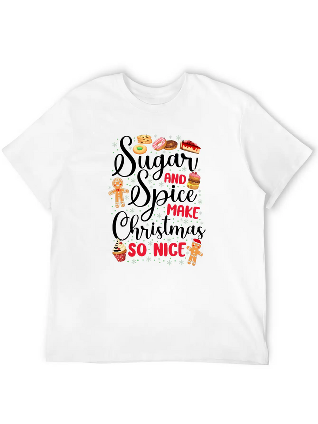 Bake Baking Christmas Cookie Lightweight Cotton T-Shirt – Daily Comfort Graphic Shirt