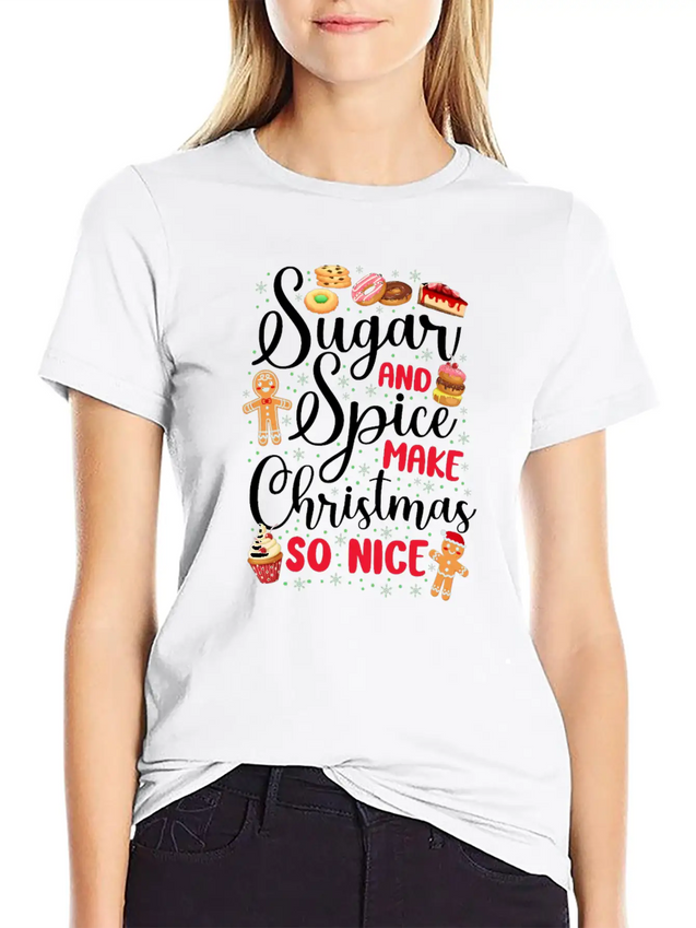 Bake Baking Christmas Cookie Lightweight Cotton T-Shirt – Daily Comfort Graphic Shirt