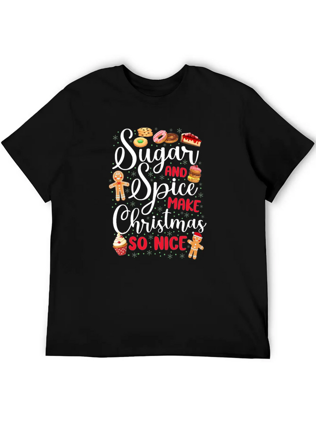 Bake Baking Christmas Cookie Lightweight Cotton T-Shirt – Daily Comfort Graphic Shirt