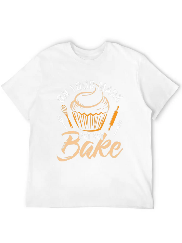 Baker Baking Bakery Bake Bread Cupcake Cake Gift Lightweight Cotton T-Shirt – Daily Comfort Graphic Shirt