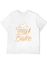 Baker Baking Bakery Bake Bread Cupcake Cake Gift Lightweight Cotton T-Shirt – Daily Comfort Graphic Shirt