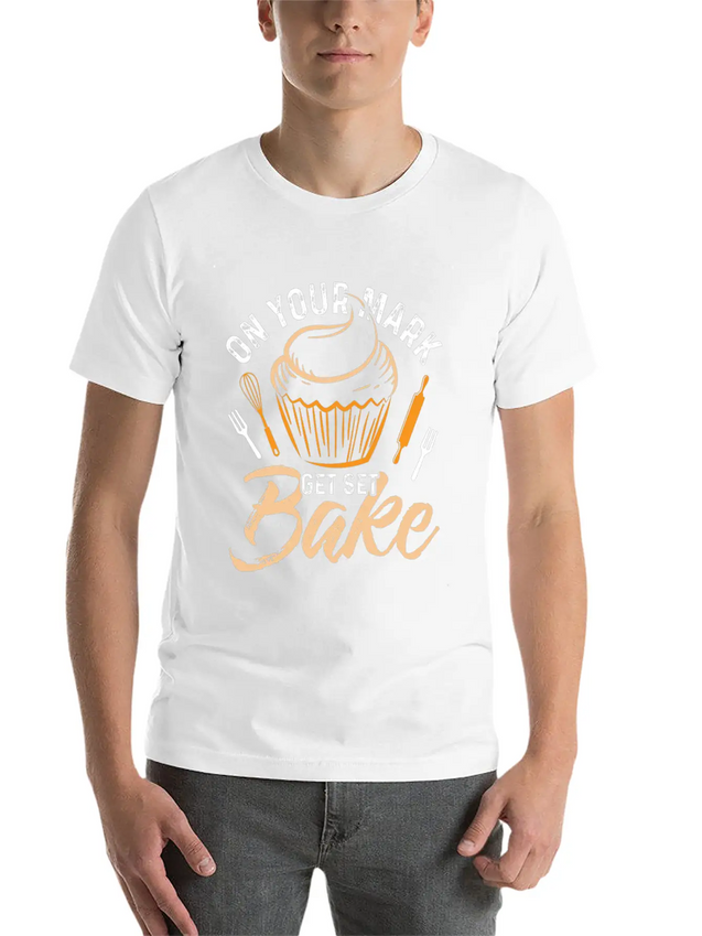 Baker Baking Bakery Bake Bread Cupcake Cake Gift Lightweight Cotton T-Shirt – Daily Comfort Graphic Shirt
