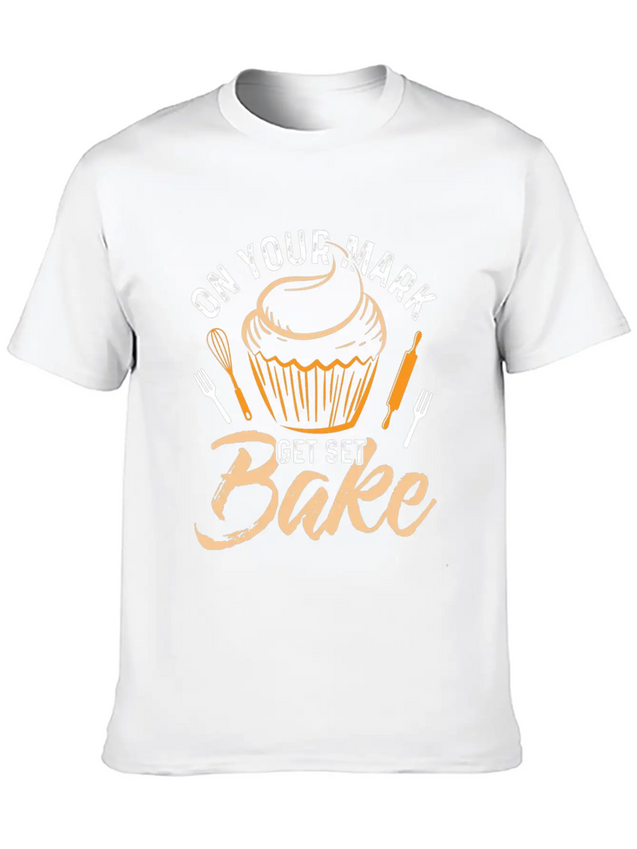 Baker Baking Bakery Bake Bread Cupcake Cake Gift Lightweight Cotton T-Shirt – Daily Comfort Graphic Shirt