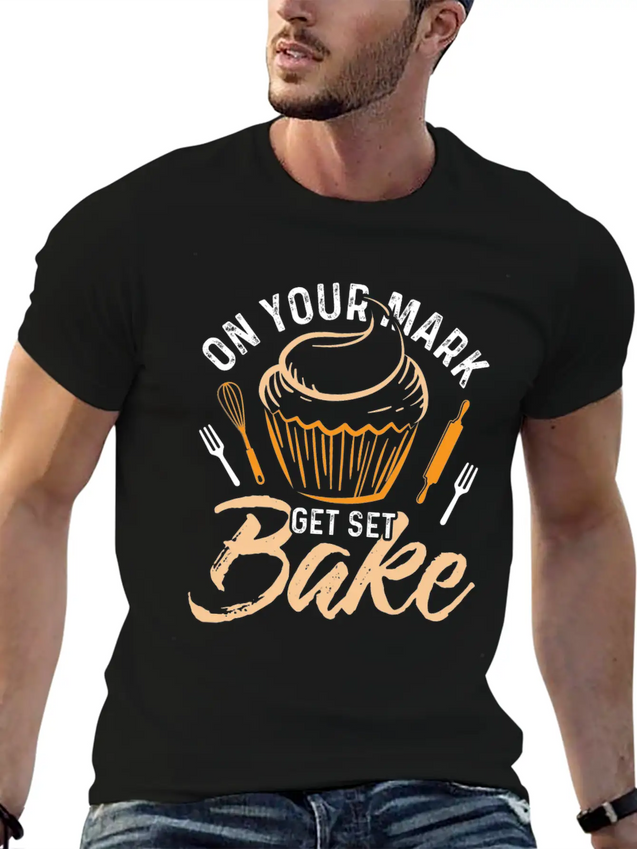 Baker Baking Bakery Bake Bread Cupcake Cake Gift Lightweight Cotton T-Shirt – Daily Comfort Graphic Shirt