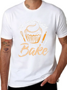 Baker Baking Bakery Bake Bread Cupcake Cake Gift Lightweight Cotton T-Shirt – Daily Comfort Graphic Shirt
