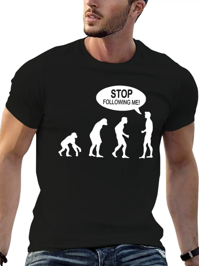 Banksy Funny Human Evolution Indie Lightweight Cotton T-Shirt – Daily Comfort Graphic Shirt