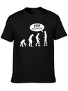 Banksy Funny Human Evolution Indie Lightweight Cotton T-Shirt – Daily Comfort Graphic Shirt