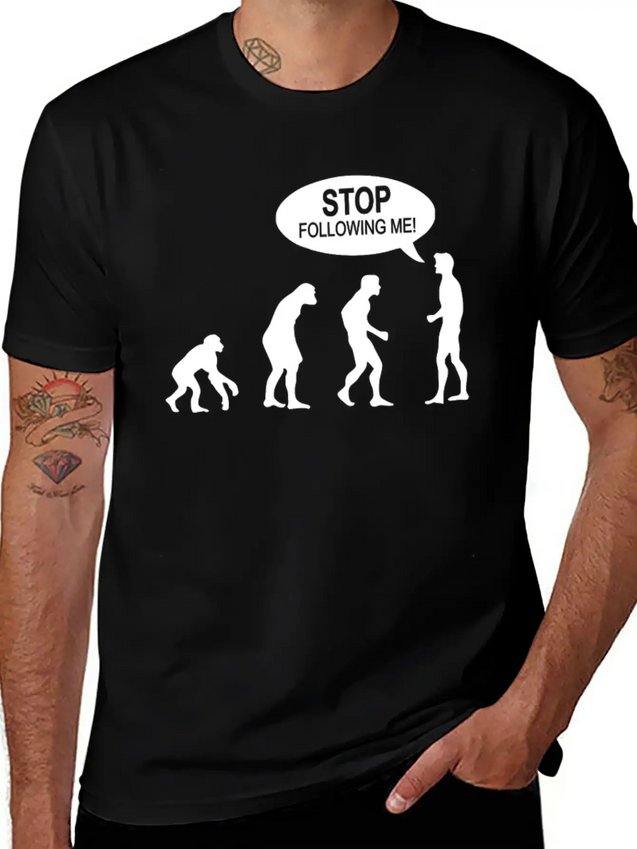Banksy Funny Human Evolution Indie Lightweight Cotton T-Shirt – Daily Comfort Graphic Shirt