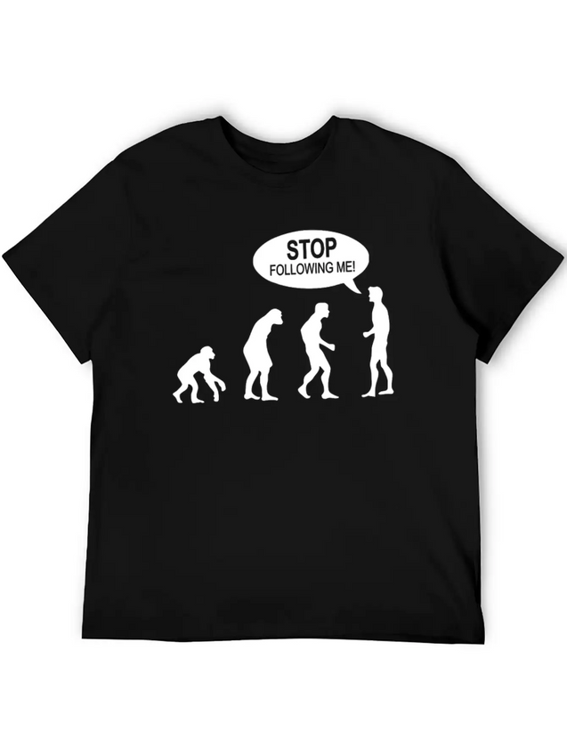 Banksy Funny Human Evolution Indie Lightweight Cotton T-Shirt – Daily Comfort Graphic Shirt