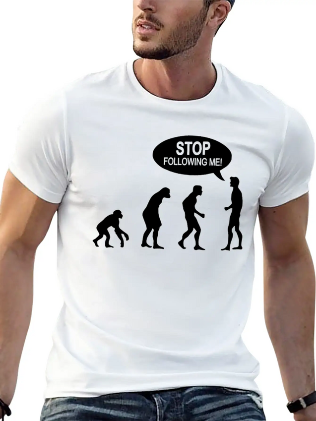 Banksy Funny Human Evolution Indie Lightweight Cotton T-Shirt – Daily Comfort Graphic Shirt