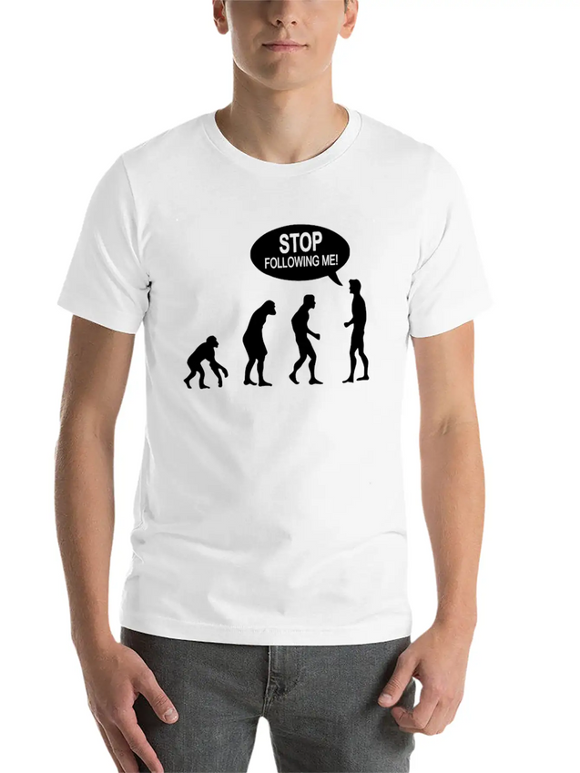 Banksy Funny Human Evolution Indie Lightweight Cotton T-Shirt – Daily Comfort Graphic Shirt