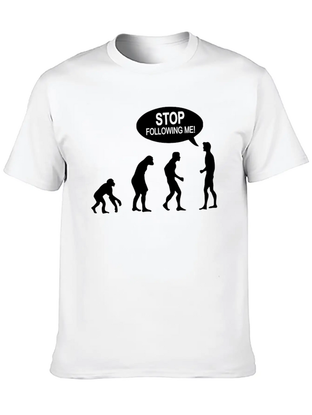 Banksy Funny Human Evolution Indie Lightweight Cotton T-Shirt – Daily Comfort Graphic Shirt
