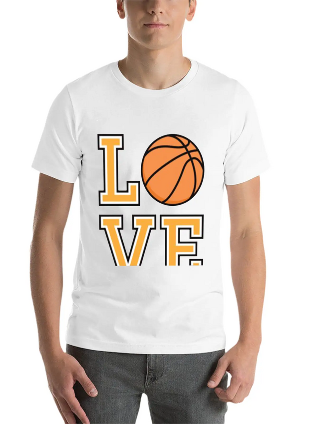 Basketball Love Lightweight Cotton T-Shirt – Daily Comfort Graphic Shirt