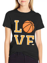 Basketball Love Lightweight Cotton T-Shirt – Daily Comfort Graphic Shirt