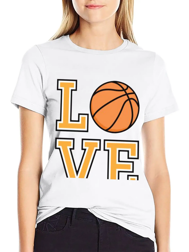 Basketball Love Lightweight Cotton T-Shirt – Daily Comfort Graphic Shirt