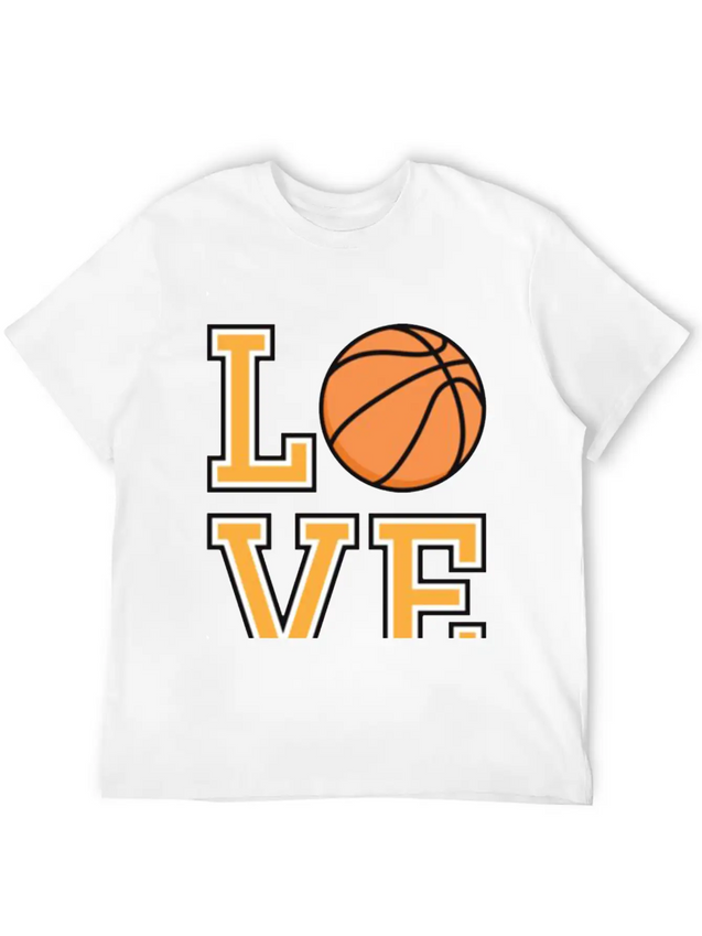 Basketball Love Lightweight Cotton T-Shirt – Daily Comfort Graphic Shirt