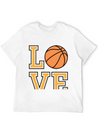 Basketball Love Lightweight Cotton T-Shirt – Daily Comfort Graphic Shirt