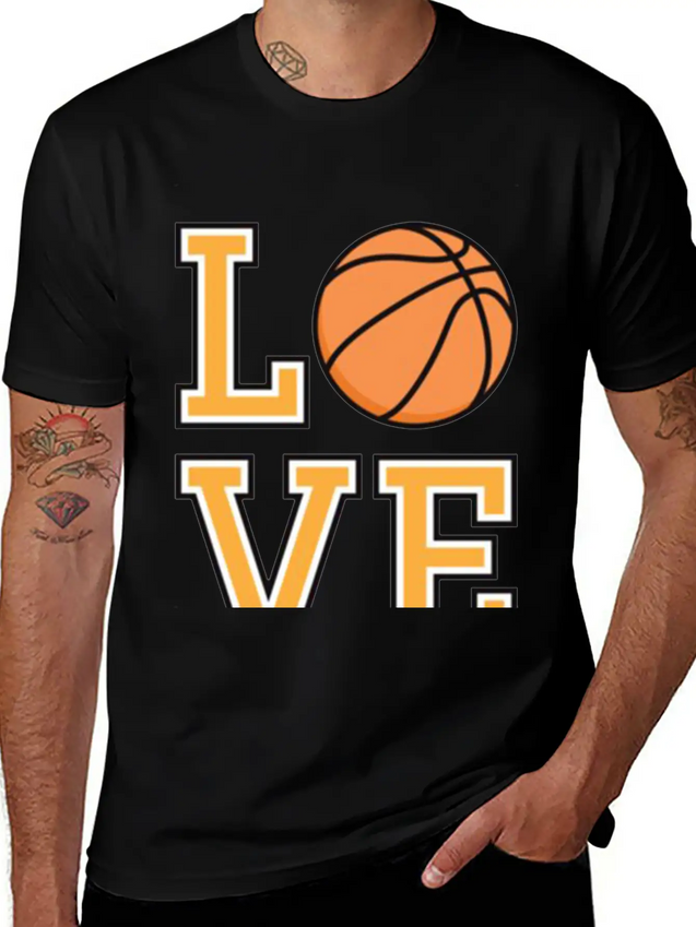 Basketball Love Lightweight Cotton T-Shirt – Daily Comfort Graphic Shirt