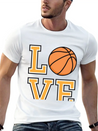 Basketball Love Lightweight Cotton T-Shirt – Daily Comfort Graphic Shirt