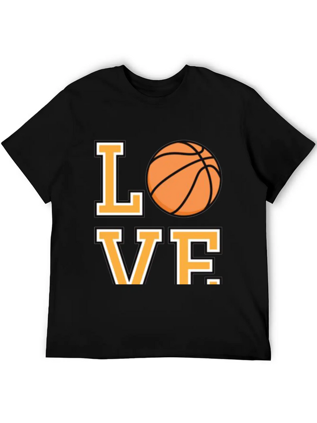 Basketball Love Lightweight Cotton T-Shirt – Daily Comfort Graphic Shirt