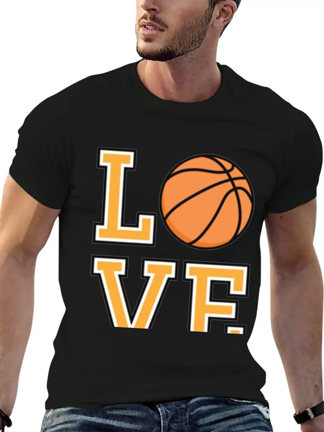 Basketball Love Lightweight Cotton T-Shirt – Daily Comfort Graphic Shirt