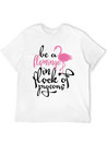 Be A Hamingo In Rock Of Pigeon Lightweight Cotton T-Shirt – Daily Comfort Graphic Shirt