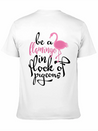 Be A Hamingo In Rock Of Pigeon Lightweight Cotton T-Shirt – Daily Comfort Graphic Shirt
