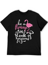 Be A Hamingo In Rock Of Pigeon Lightweight Cotton T-Shirt – Daily Comfort Graphic Shirt
