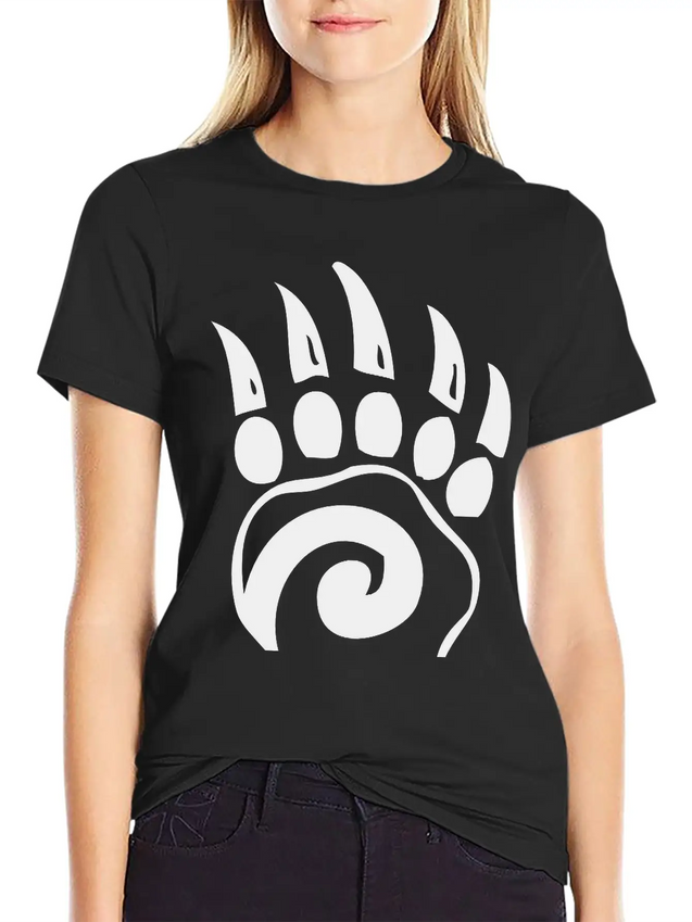 Bear Claw Lightweight Cotton T-Shirt – Daily Comfort Graphic Shirt