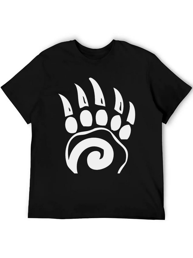 Bear Claw Lightweight Cotton T-Shirt – Daily Comfort Graphic Shirt