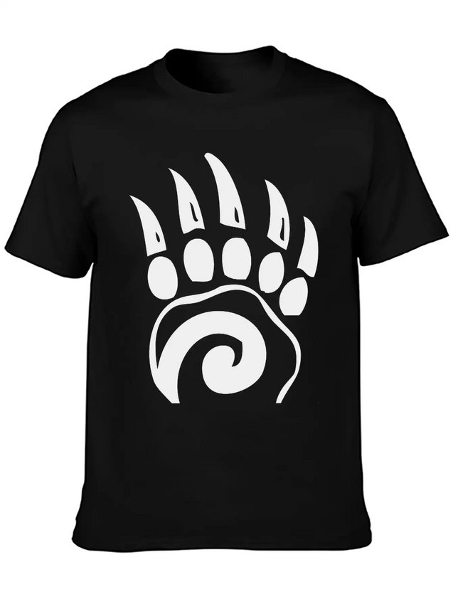 Bear Claw Lightweight Cotton T-Shirt – Daily Comfort Graphic Shirt