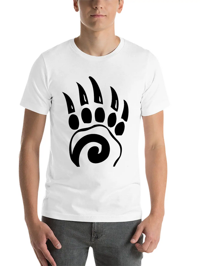 Bear Claw Lightweight Cotton T-Shirt – Daily Comfort Graphic Shirt