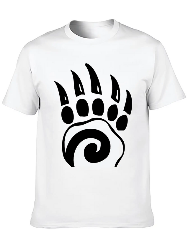 Bear Claw Lightweight Cotton T-Shirt – Daily Comfort Graphic Shirt