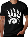 Bear Claw Lightweight Cotton T-Shirt – Daily Comfort Graphic Shirt