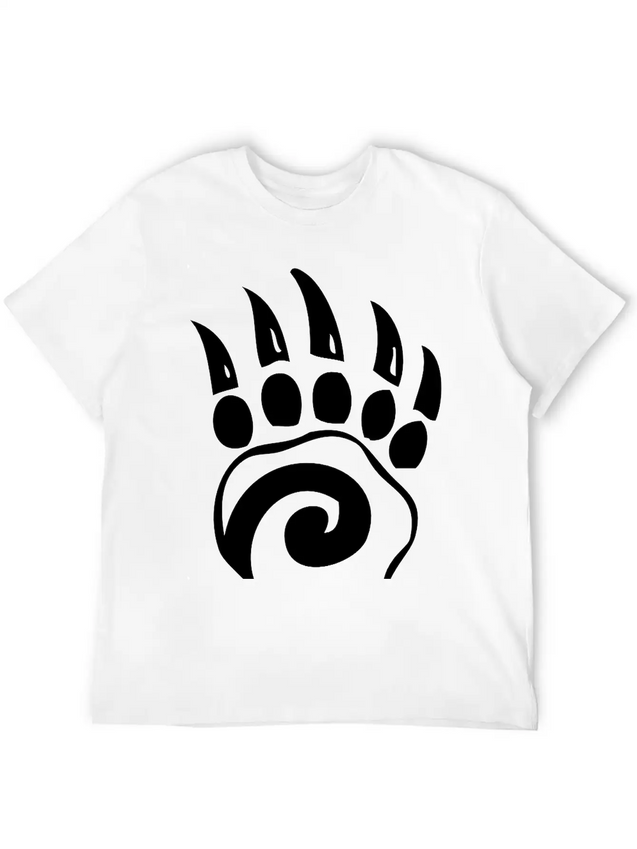 Bear Claw Lightweight Cotton T-Shirt – Daily Comfort Graphic Shirt