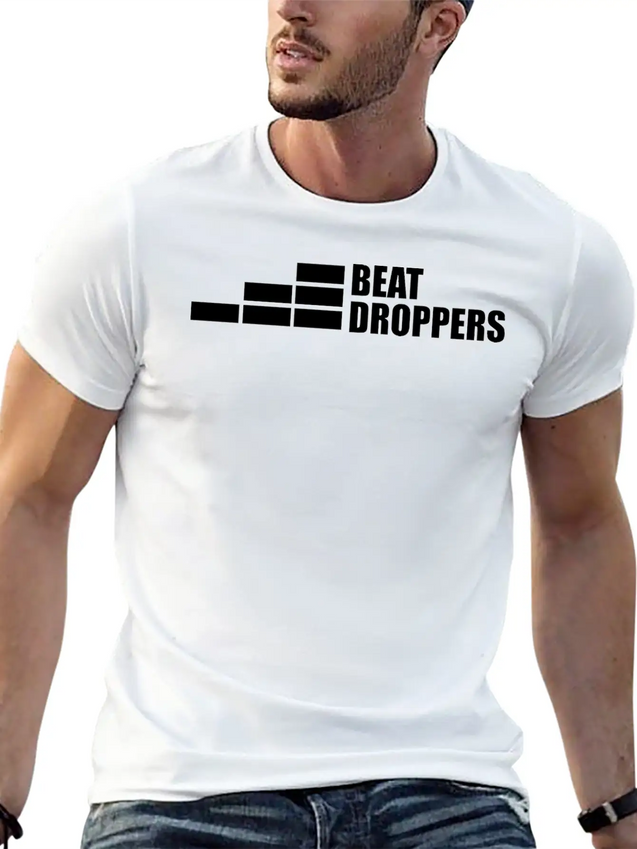 Beat Droppers Lightweight Cotton T-Shirt – Daily Comfort Graphic Shirt