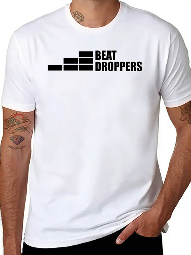 Beat Droppers Lightweight Cotton T-Shirt – Daily Comfort Graphic Shirt