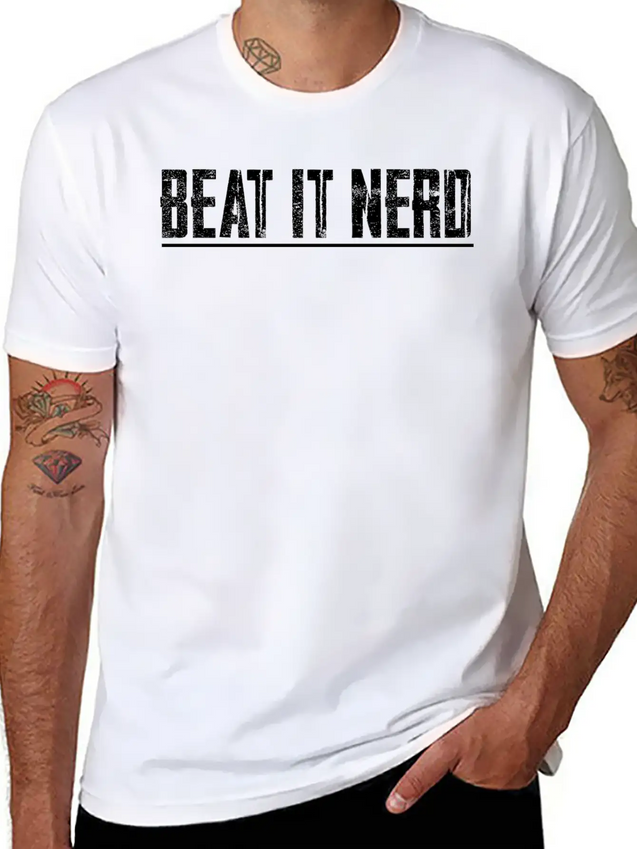 Beat It Nerd 5 Lightweight Cotton T-Shirt – Daily Comfort Graphic Shirt