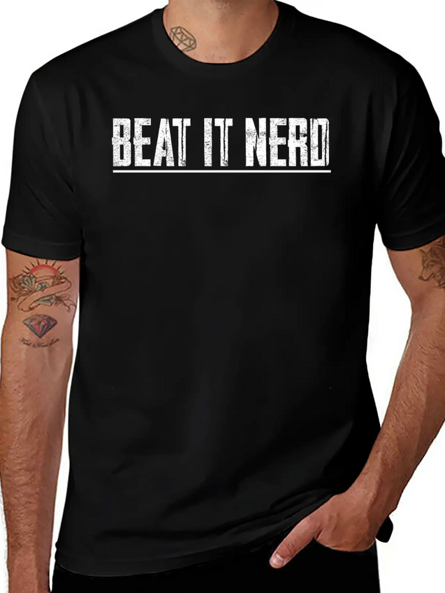 Beat It Nerd 5 Lightweight Cotton T-Shirt – Daily Comfort Graphic Shirt