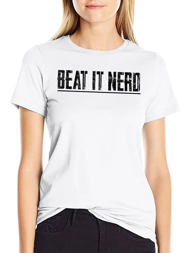 Beat It Nerd 5 Lightweight Cotton T-Shirt – Daily Comfort Graphic Shirt