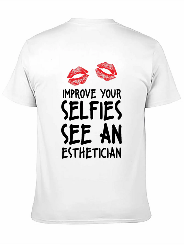 Beautician Gift Top Estheticial Selfies Lightweight Cotton T-Shirt – Daily Comfort Graphic Shirt
